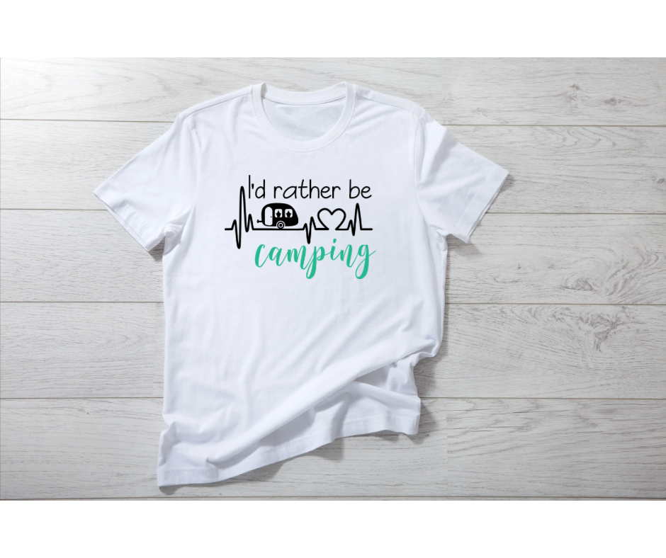 I'd Rather Be Camping Tee Shirt